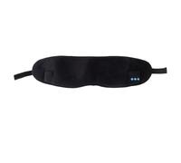 Yinhing Masque de Sommeil Bluetooth, Cache-yeux sans Fil, Musique, Blocage de la Lumière, avec Batterie Intégrée de 150mAh, pour Voyage, Maison, Bureau (BLACK)