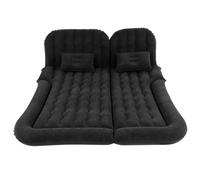 Yinhing Matelas de Voyage Gonflable Multifonctionnel de 2 Po avec Coussin de Couchage Doux floqué en PVC pour Les Aventures en Voiture et en SUV Solution de Confort Portable de Couleur Grise (Black)