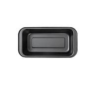 Yinhing Mini Pains à PAIN, Casserole de de de en Acier en Acier 3PCS 3PCS RECTANGULAIRE CAL CALAPE CAL CAKE PAN PAS PAN, GAKES, SURDUGH, BROWNIES ET LASAGNES, Noir 15 Cm Noir