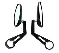 Yinhing Miroirs de Moto 2pcs 22mm Remplacement de Rétroviseur Latéral de Guidon pour GSX250R GSXR600 GSXR750 GSXR1000 RS660 RSV4 Verre Bleu (BLACK)