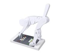 Yinhing Modèle de Figurine de Démonstration D'haltérophilie avec Support de Base, Modèle de Démonstration de Posture de Flexion du Corps pour L'éducation en Biomécanique