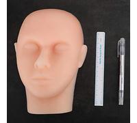 Yinhing Modèle de Suture de Peau, Moule de Tête Faciale en Silicone Souple de Haute qualité pour la Formation en Chirurgie, Exercices de beauté des Sourcils, Outil de Simulation Durable