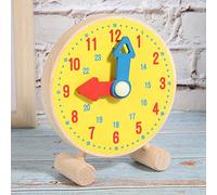 Yinhing Modèle d'Horloge à Chiffres, Horloge éducative en Bois pour Enfants, Outil d'apprentissage Interactif pour la Maternelle, Développement Amusant des Compétences Mathématiques Précoces