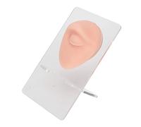 Yinhing Modèle d'oeil Unique en Silicone Souple, Simulation élastique Flexible, Présentoir de Bijoux Réutilisable, Modèle de Perçage Corporel avec Support en Acrylique, Idéal pour les (Peau claire)