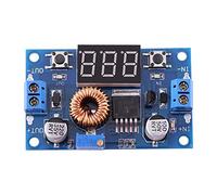 Yinhing Module Convertisseur CC 75W, Régulateur de Tension 5A avec Voltmètre pour Un Contrôle Précis de la Tension, Comprend Un Dissipateur Thermique et des Entretoises