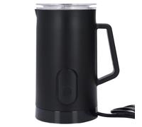 Yinhing Mousseur à Lait électrique et Cuiseur Vapeur 4 en 1 Automatique en Acier Inoxydable 304, Machine à Mousse Chaude et Froide pour Latte Cappuccino Chocolat Chaud Noir (Prise UE 220V)