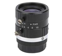 Yinhing Objectif Principal 5MP HD 12 Mm, Objectif à Monture C à Ouverture Manuelle pour Caméra Vidéo Numérique, avec Matériau en Alliage D'aluminium à Faible Distorsion et Haute