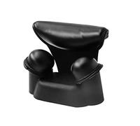 Yinhing Oreiller de Soutien du Cou en Silicone, Doux et Confortable, pour Lavage des Cheveux, Coussin de Repos pour Salon de Coiffure, Usage Domestique, Noir, 17,5x13,5 Cm