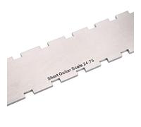 Yinhing Outil de Luthier Droit à Frette Crantée Pratique pour un Nivellement et une Configuration Précis du Manche de Guitare, Essentiel pour Chaque Guitariste et Luthier pour Obtenir une jouabilité