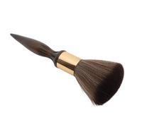 Yinhing Outil de Nettoyage de Styliste de Brosse D'épilation de Plumeau de Cou de Barbier avec Poignée en Bois Massif Poignée Antidérapante pour le Suivi de Coupe de Cheveux de Salon (B)