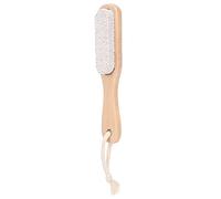 Yinhing Outil de Pédicure pour Lime à Pied en Pierre Ponce pour Enlever les Callosités des Pieds avec Manche en Bois pour L'élimination des Peaux Mortes à la Maison ou en Voyage, Léger