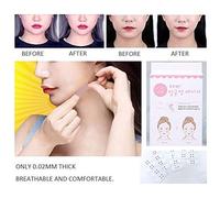 Yinhing Outils de Maquillage d'autocollant de Visage V pour le Levage du Menton Bande Mince pour le Contour du Visage Solution Amélioration du pour les Types de Peau (Comme montré)