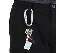 Yinhing Pack de Clips de Verrouillage D en Alliage D'aluminium avec Crochet de Suspension sécurisé pour Camping en Plein Air, Randonnée, Porte-clés et Organisation du Matériel (Multicolore)