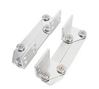 Yinhing Paire de Charnières de Montage de Bateau en Alliage d'aluminium de qualité Supérieure, Conception à Pincement, Finition Polie, Charnière Pliante pour Yacht Pon Toon, Bateau de Pêche,