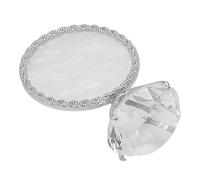 Yinhing Palette de Mélange de Couleurs en Résine pour Nail Art, Panneau D'affichage Exquis pour Peinture sur Gel, Outil de Mélange de Vernis à Ongles Personnalisable pour Salon de (SILVER)