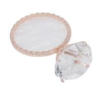 Yinhing Palette de Mélange de Couleurs en Résine pour Nail Art, Panneau D'affichage Exquis pour Peinture sur Gel, Outil de Mélange de Vernis à Ongles Personnalisable pour Salon de (GOLD)