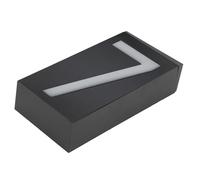 Yinhing Panneau de Numéro LED à énergie Solaire Extérieure, Plaque d'adresse élégante pour Maison, Hôtel, Magasin, Lumière Décorative Moderne, éclairage Lumineux pour l'identification du Numéro de