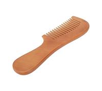 Yinhing Peach Wood Beard Comb Ergonomic Handle Mellow Teeth | Peigne démêlant en bois de pêche, ergonomique, poignée antidérapante, sans danger pour le cuir chevelu et la peau, portable