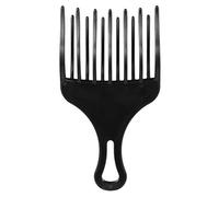 Yinhing Peigne à Cheveux en Plastique à Dents Larges pour Coiffures Afro Outil de Coiffure Professionnel pour Cheveux épais et Bouclés Idéal pour Démêler et Façonner les (BLACK #25)