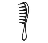 Yinhing Peigne à Dents Larges Démêlant avec Bords Arrondis et Poignée Ergonomique pour un Coiffage Doux Matériau ABS 19 Cm (BLACK)