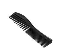 Yinhing Peigne à Dents Larges, Peigne à Cheveux avec des Dents de à Double Tête en Plastique Grand à pour Usage Domestique et Salon de Coiffure Professionnel (BLACK)