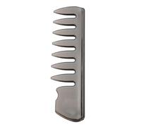 Yinhing Peigne à Fourche Professionnel à Dents Larges, Outil de Coiffure pour Hommes, Peigne de Coiffure Antistatique pour Salon Usage Domestique, Matériau ABS 15.3cm Léger et (NO.2 dents