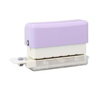 Yinhing Perforatrice 6 Trous Perforatrice Portable pour Feuilles Mobiles Capacité de 2 Feuilles Idéal pour Outil B5 Design Violet élégant pour une Utilisation et une Organisation Faciles