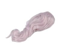 Yinhing Perruque de Poupée Bou Cheveux en Soie Douce, Toucher Confortable Pour/3 Poupées Articulées, s'adapte Parfaitement à une Circonférence de 22 à 23Cm pour les Looks (PURPLE)