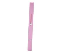 Yinhing Pinceau de Rouge à Lèvres Rétractable Pinceau de Maquillage à Double Tête avec Couvercle pour Crayon à Lèvres Correcteur Rose Poignée en Métal Léger Adaptée aux Voyages
