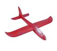 Yinhing Planeur Volant Brillant, Jouet d'avion de Nuit, Modèle d'avion à Main pour Enfants, Amusant en Plein Air, Design Rouge coloré, Léger, Facile à Piloter, activité éducative STEM (Rouge)