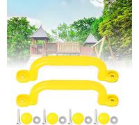Yinhing Poignées Pivotantes en Plastique de Haute qualité pour Enfants, Antidérapantes, Faciles à Installer, Idéales pour l'escalade d'équipement de Jeu en Plein Air (Yellow)