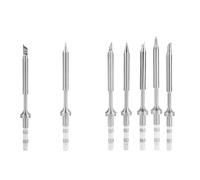 Yinhing Pointe de Fer à Souder TS100 en Acier Inoxydable, 7 Types de Remplacement, Haute dureté, Conception Compacte, Idéale pour la Réparation électronique (#1)