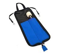 Yinhing Porte-Bâton de Tambour pour Ensemble de Tambour, Sac de Bâton de avec Crochets en Métal, Sac de Bâton de Portable, de Pilon pour Batteurs, Débutants en Groupe, Concert (Blue)