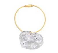 Yinhing Porte-clés en Poils de Chat, Souvenir Commémoratif en Poils de Chien, Collecteur de Poils d'animaux, avec Couvercle Transparent à Pression pour Bouteille, Cadeau Sentimental