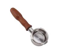 Yinhing Porte-filtre à café de 58 Mm avec 3 Oreilles, Accessoire de Machine à café en Acier Inoxydable de qualité Supérieure, Design sans Tom, pour Bar à C1, Poignée élégante en Palissandre Rouge,