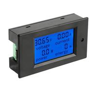 Yinhing PZEM 051 Compteur de Tension Numérique Courant énergie 100A Shunt écran LCD avec Fonctions d'alarme pour Usage Domestique et Industriel (Dérivation 50A)