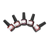 Yinhing Red Series Nail Art Gel Polish Set 5 Pcs Brillant Soak Off Gel Polish 8 Ml Chacun pour Manucure Professionnelle Couleurs Durables pour Usage Domestique et Salons de Manucure