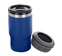 Yinhing Refroidisseur de Canette isolé en Acier Inoxydable 304 avec Double Couvercle, Porte-boisson Portable de 14 Oz pour l'extérieur, les Voyages en Voiture, Bleu, Garde les Boissons Froides (BLUE)