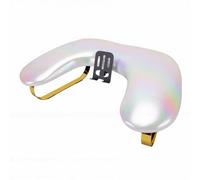Yinhing Repose-bras Réglable pour Manucure, Support Ergonomique pour Main avec Support de Téléphone, Base Antidérapante, Coussin de Poignet profilé pour Salon de Technologie des Ongles (Blanc irisé)