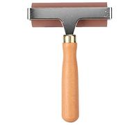 Yinhing Rouleau en Caoutchouc Brayer pour la Gravure Scrapbooking Rouleau d'encre Flexible avec Poignée Confortable Outil d'artisanat de 10 Cm (Caoutchouc + bois composite 2)