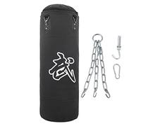 Yinhing Sac de Sable de Boxe Professionnel 80 Cm épaissi Sac de Boxe Suspendu avec Chaîne à Crochet en Acier Inoxydable pour Fitness MMA Home Gym Tissu Oxford Rouge Cuir PU Conception Réduisant Le
