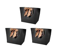 Yinhing Sacs avec Poignée Dorée, 10 Pièces, pour Vêtements et Maquillage, Sacs d'emballage Polyvalents pour Fêtes, Cadeaux et Vente au Détail (N° 4/42 largeur supérieure*12 bas*27 hauteur)