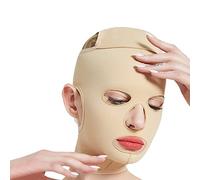 Yinhing Sangle de Levage Complète du Visage, Ligne en V, Joues, Menton, Ceinture Amincissante, Bandage de Levage Respirant Réutilisable pour le Contour du Visage et le Raffermissement de (L)