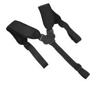 Yinhing Sangle de Sac de Rechange Ergonomique Antidérapante Double Bandoulière Confortable pour Homme et Femme, s'adapte à la Plupart des Sacs avec 3 Points de Connexion, Design en Nylon (Black)