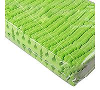 Yinhing Séparateur D'orteils en Forme de Cœur, éponge Douce, Outil D'art des Ongles pour Pédicure avec des Couleurs Vives pour les Artistes des Ongles et les Salons à Domicile (paire verte)