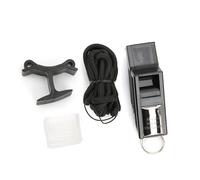 Yinhing Sifflet d'arbitre de Basket-Ball, Matériau ABS pour Un Son Clair, Sifflet de Survie d'urgence, Accessoire de Sport de Plein Air Léger (Argent Peint en Noir)