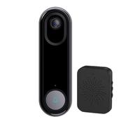 Yinhing Sonnette Vidéo sans Fil, Caméra de Porte Connectée 1080P WiFi Alimentée par Batterie, Détection de Mouvement, Audio Bidirectionnel, Nocturne avec Récepteur Intérieur for Maison (Sonnette)