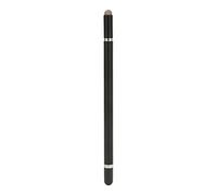 Yinhing Stylet Capacitif de 3 Pouces pour Tablettes et Téléphones Portables, Précis avec 2 Pointes en Fibre, Construction en Alliage d'aluminium, Léger et Portable (Black)