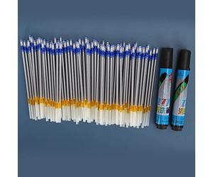 Yinhing Stylo Effaçable 2 Pièces avec Recharge de 100 Pièces pour l'artisanat du Cuir, Idéal pour la Couture, la Broderie, le Quilting, les Détails Fins et les Outils de Marquage