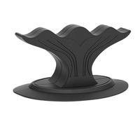 Yinhing Support de Doigt D'ongle en Silicone Repose-doigt en Silicone pour Nail Art avec Ventouse Renforcée et Conception de Queue de Baleine pour la Pratique Artistique à la Maison ou (BLACK)